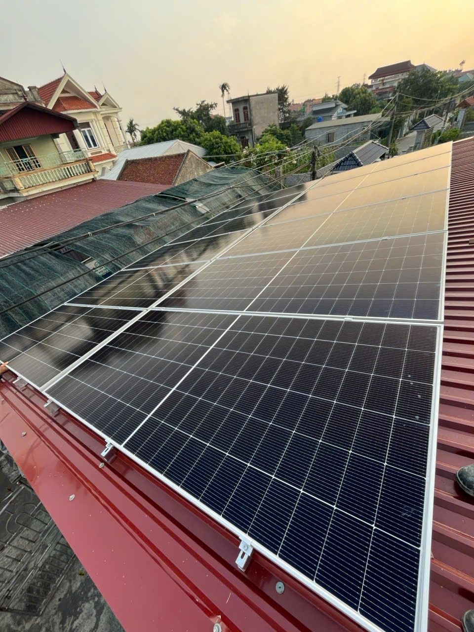 Hệ thống 7,2kwp nhà bác Hải, đông trà, tiền hải, thái bình