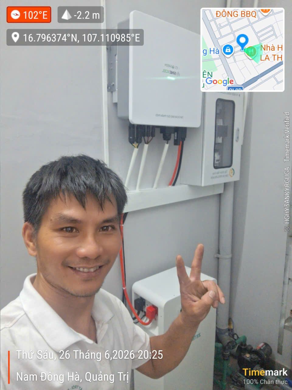 Hệ thống 12kWp nhà anh An ở Quảng Trị - Ảnh 2