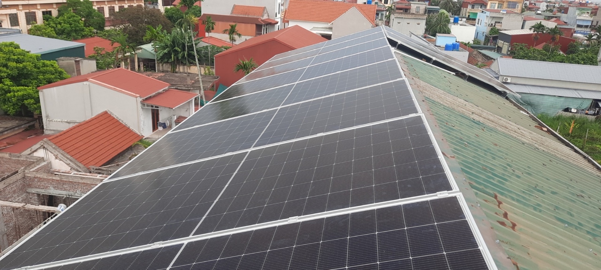Hệ thống 6,2kwp. Nhà a Hải Ninh Bình