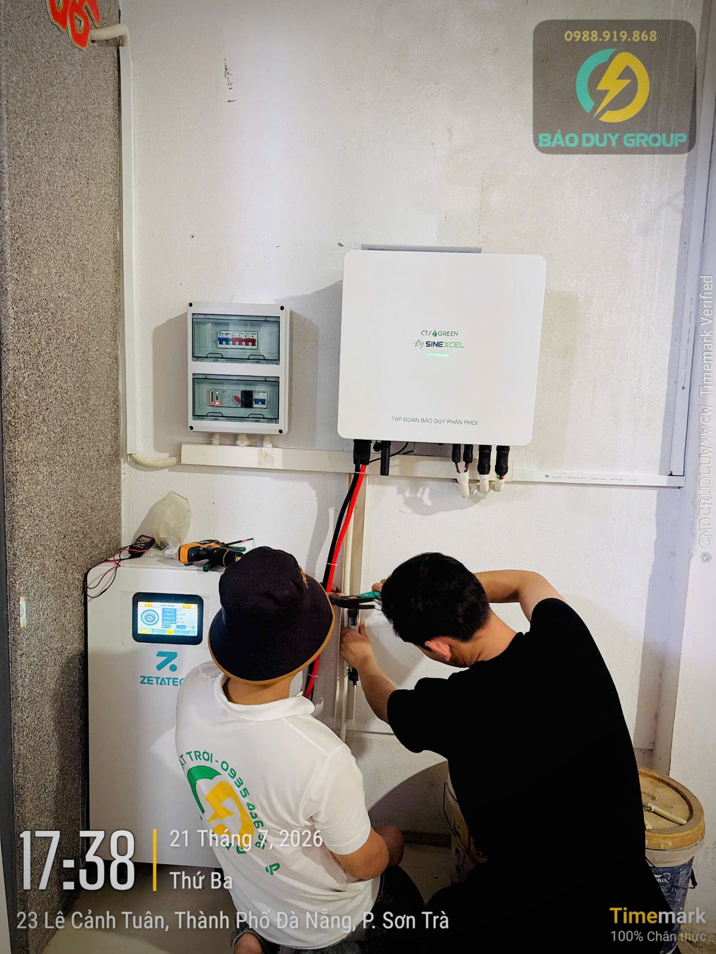 HỆ THỐNG 6KW - NHÀ CHÚ THU - SƠN TRÀ ĐNANG