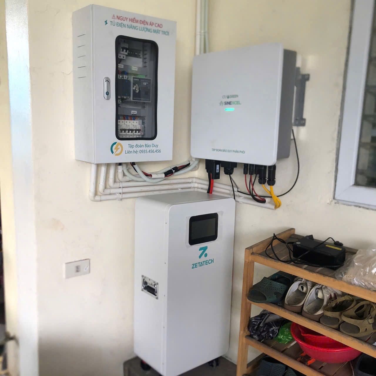 Hệ Thống 6.2kwp - Nhà anh Ngô Văn Giang, Cẩm Phả, Quảng Ninh