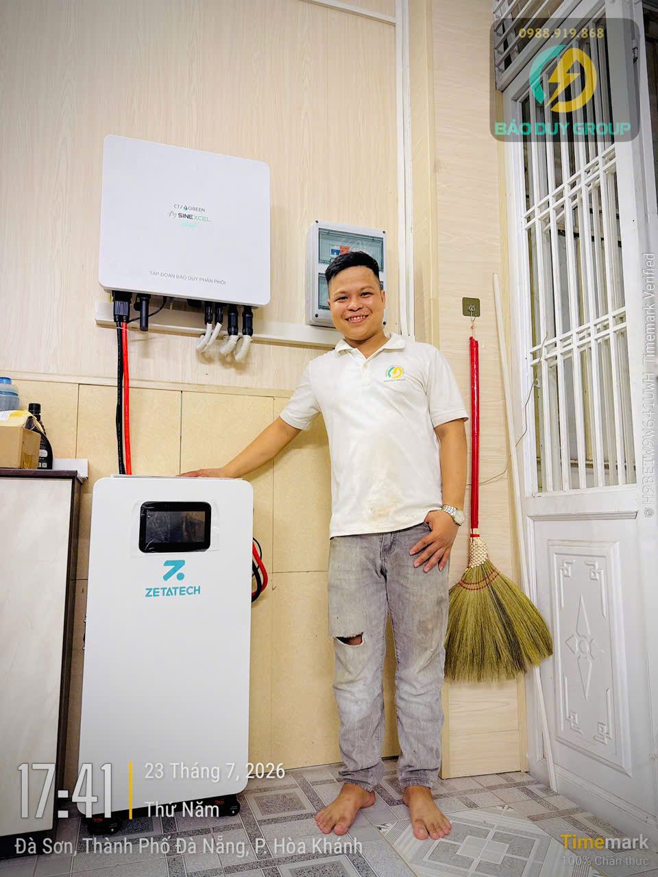 Hệ thông 7,44 kWp - THÁI TRỊNH MINH TÂM  - ĐÀ NẴNG