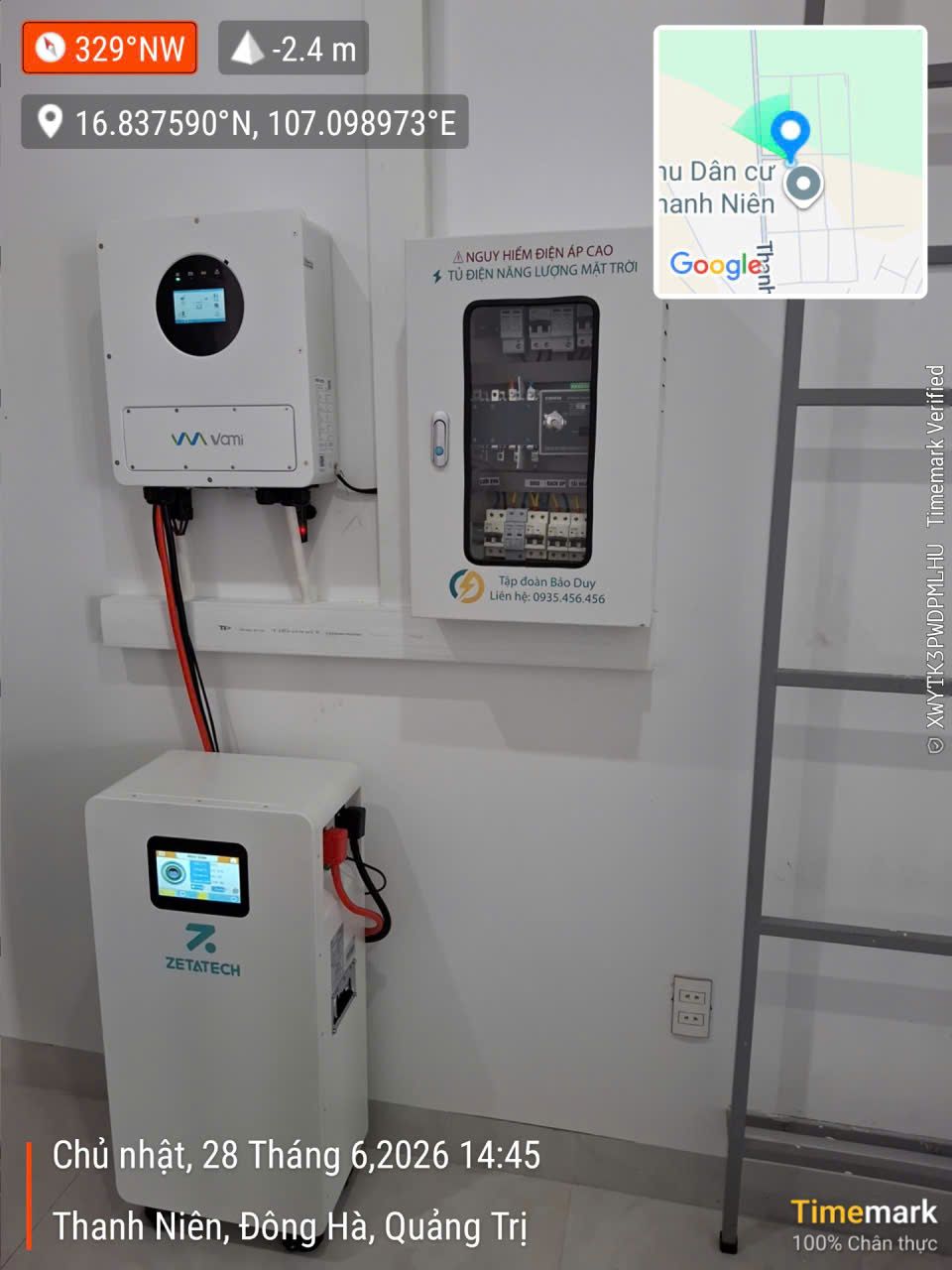 Hệ thống 8.6kWp - Dàn chú Phương - Đông Hà Quảng Trị