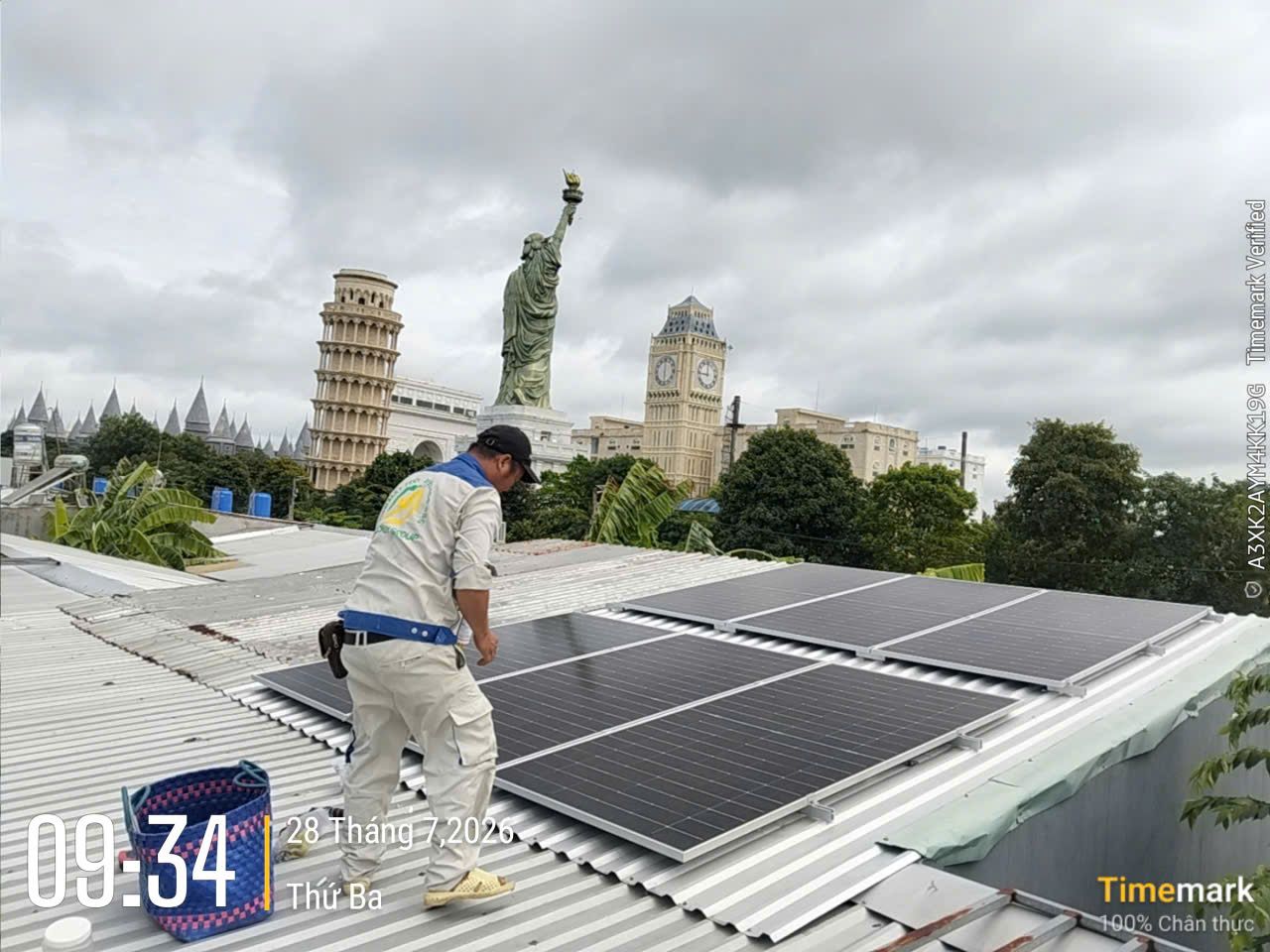 Hệ thống 4,34kWp nhà anh Lưu Minh Sơn ở Cần Thơ