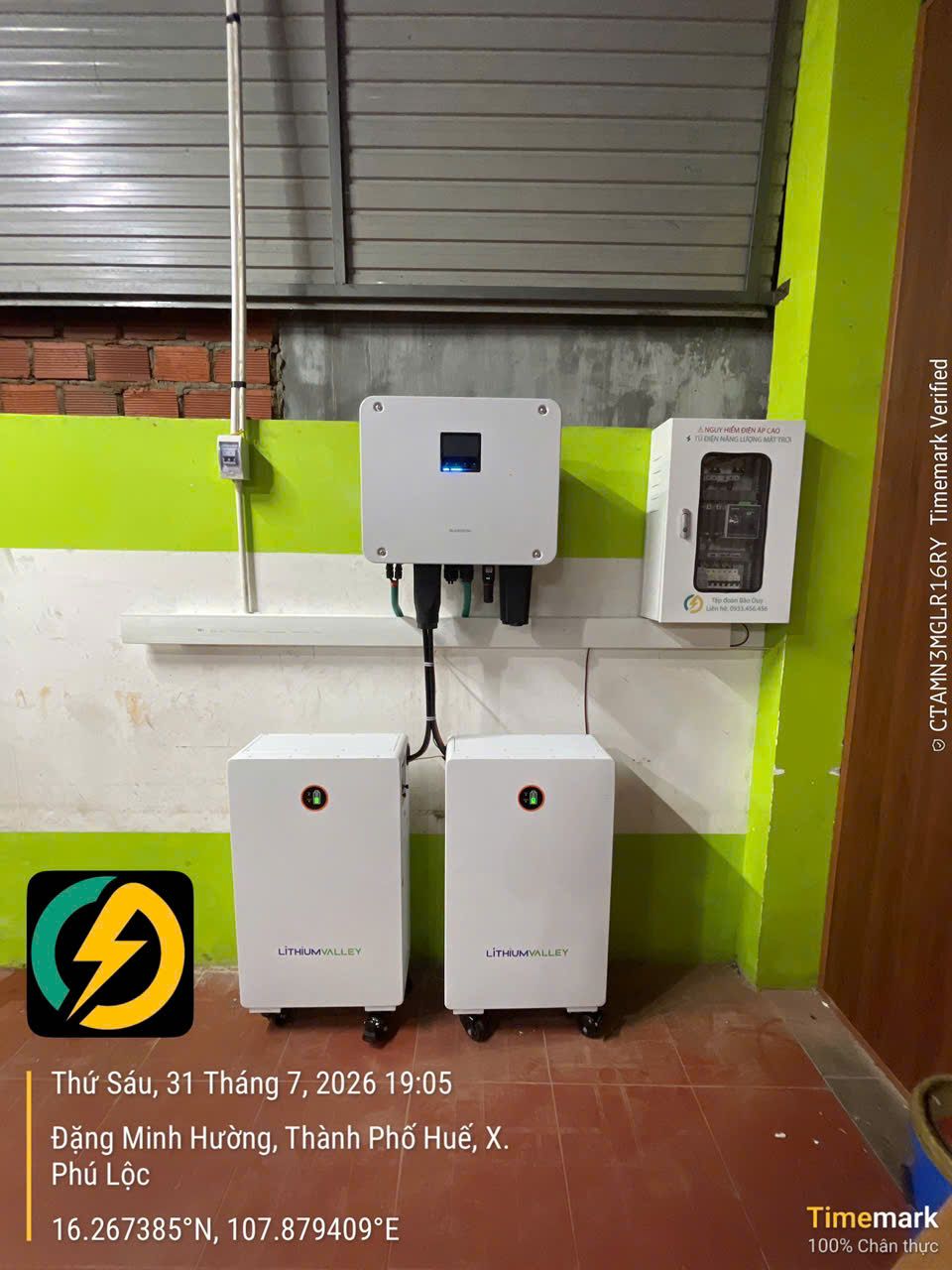 Hệ thống 9.9kWp - NGUYỄN CHÍ THIÊN - HUẾ (Công trình thứ 2)