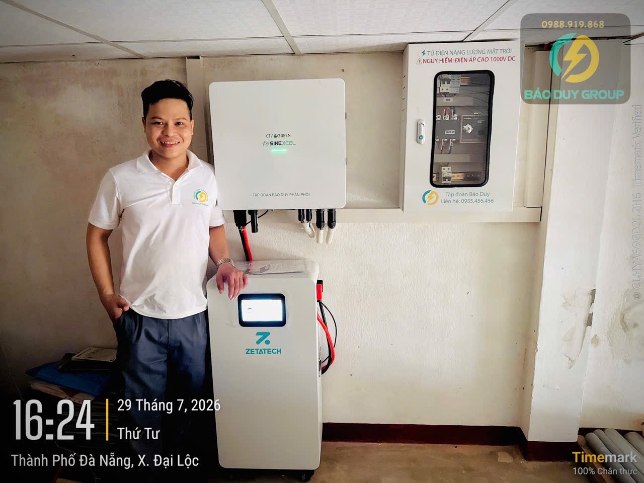 Hệ Thống 6,2KW - Nhà Anh Võ Văn Bốn, Đại Lộc-Đà Nẵng