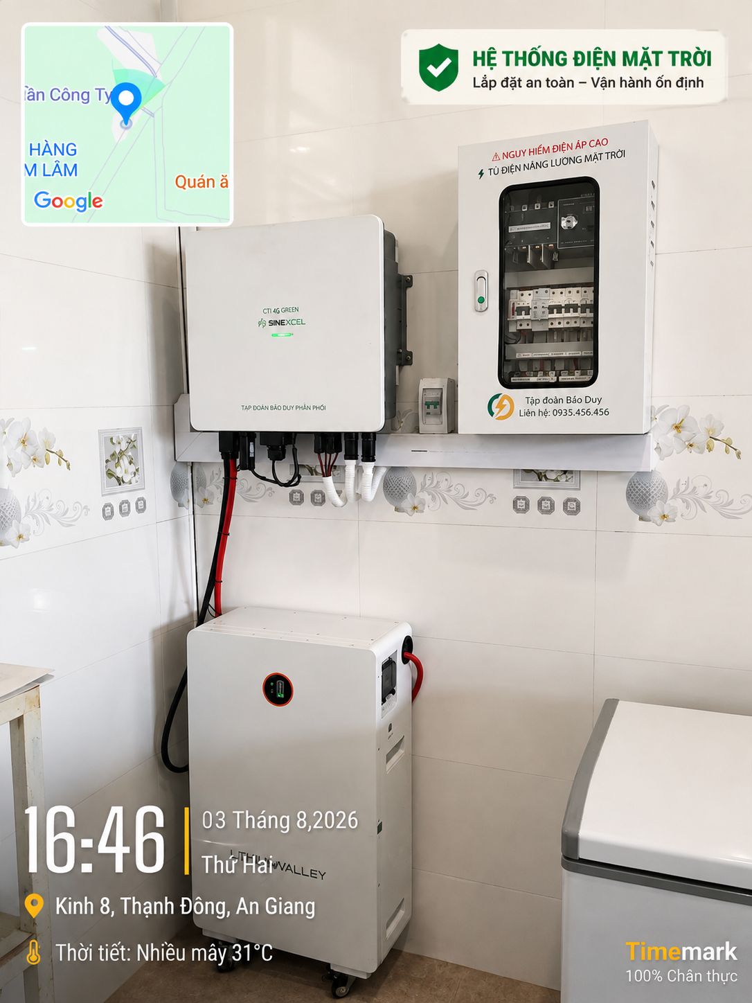 Hệ thống 6kwp-Nguyễn Văn Liềm- kiên Giang