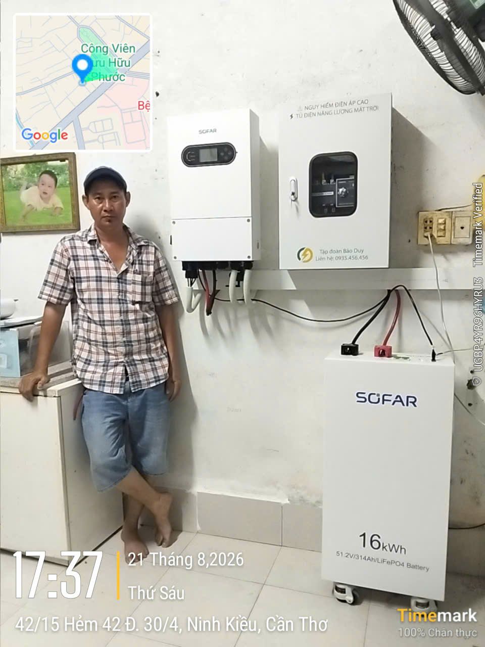 Hệ thống điện mặt trời Hybrid 9,92 kWp – Kiều Ngọc Thanh_Nình Kiều - Cần Thơ - Ảnh 1