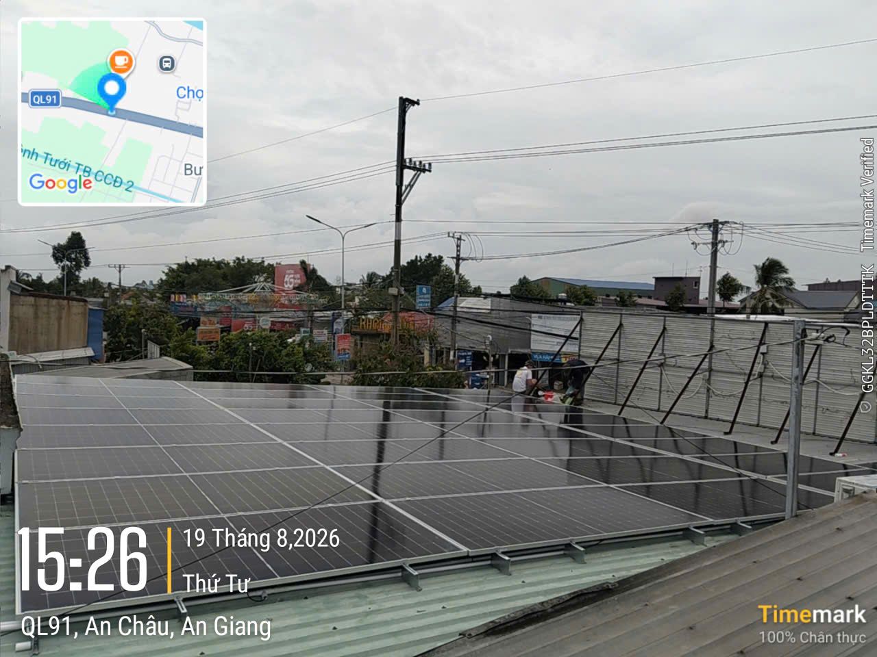 Hệ thống điện mặt trời 22,32 kWp - Nhà a Lê Hồng Thanh - An Giang