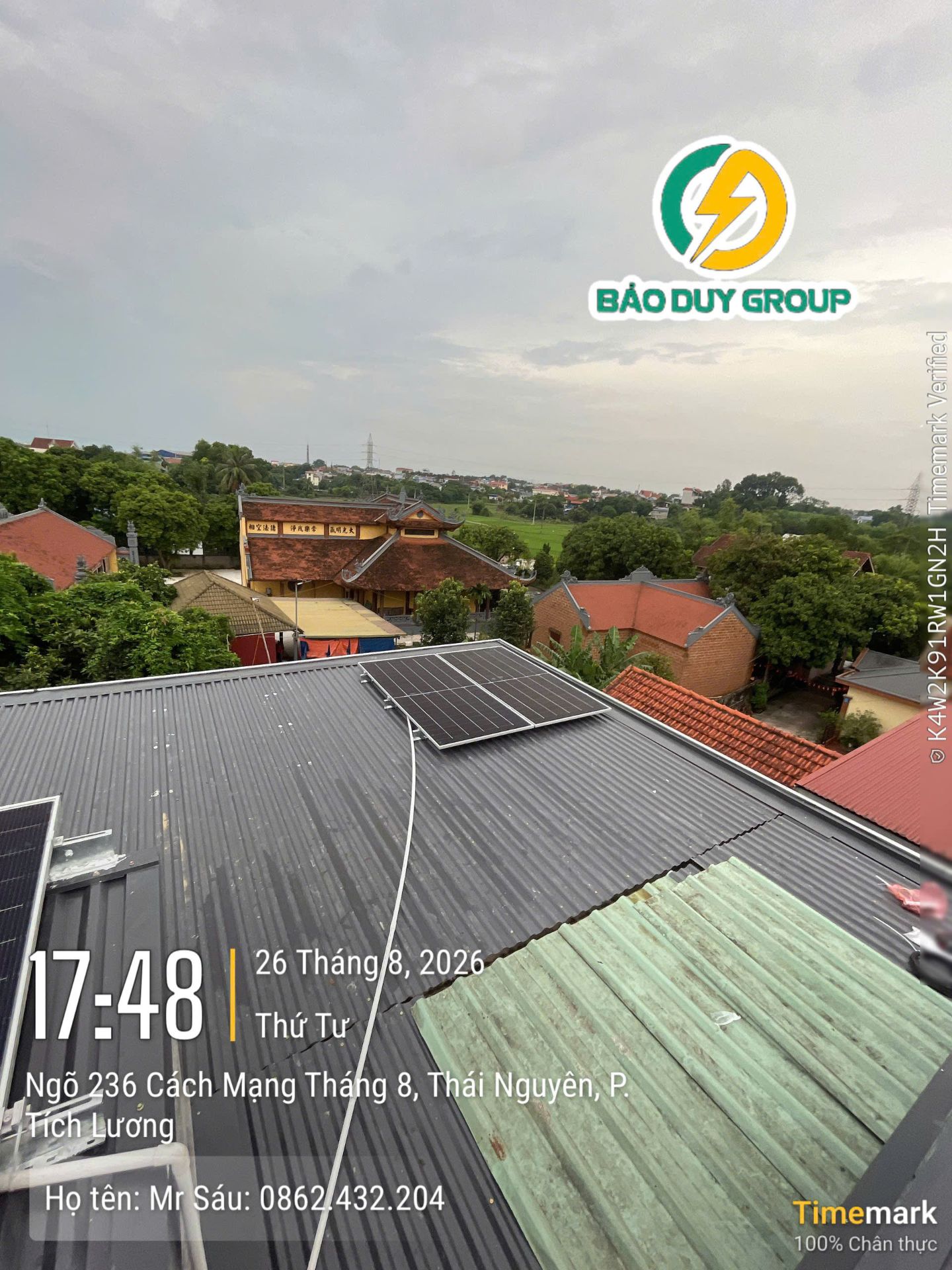 Hệ thống 7.44kWp - HÀ VIỆT DŨNG  - THÁI NGUYÊN