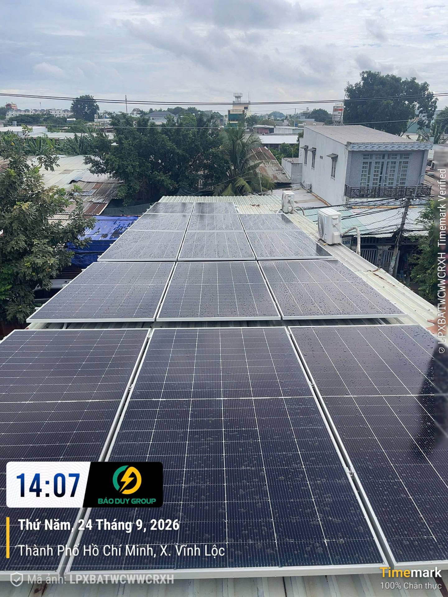 Hệ thống:8.68kWp - NGUYỄN ĐỨC KHUÊ - HỒ CHÍ MINH