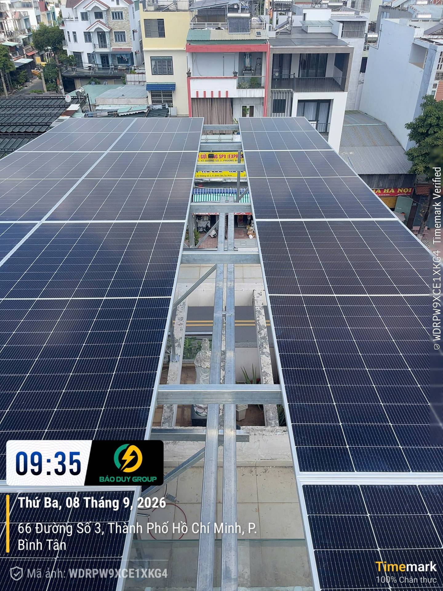 Hệ thống 9.3kWp - BÙI ĐÃI - HỒ CHÍ MINH