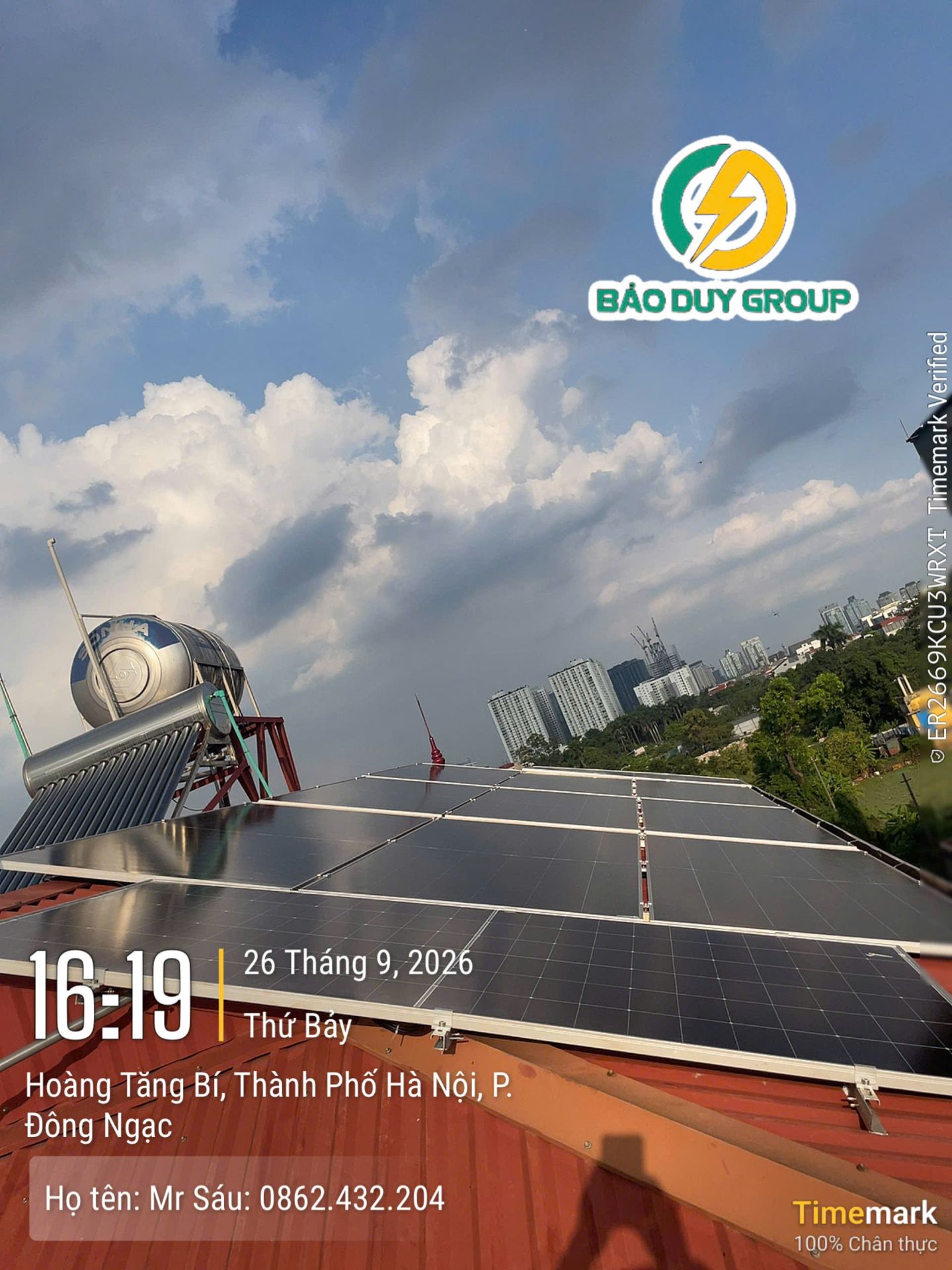 Hệ thống 9.92kWp - Dàn NLMT Hà Nội_Nguyễn Việt Hưng